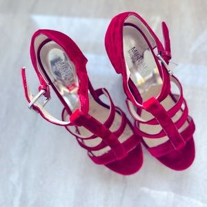 Micheal Kors Red Fay Wedges Regular
